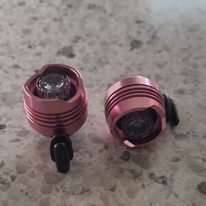 Metallic Pink Croc Headlights